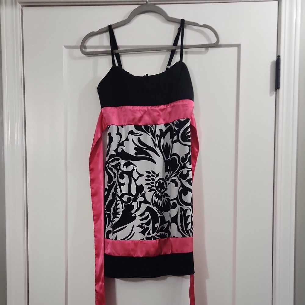 Dress With Tie Behind Bow